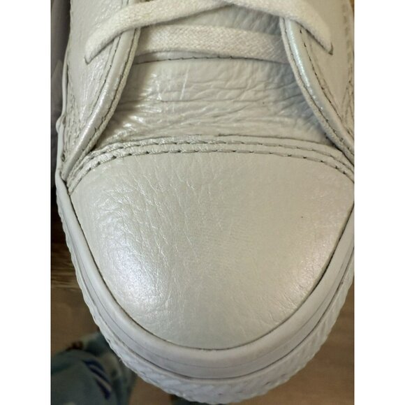 Converse Chuck Taylor All Star Hi White Leather Iridescent Unisex 9.5 ,M-557950C - Picture 12 of 16